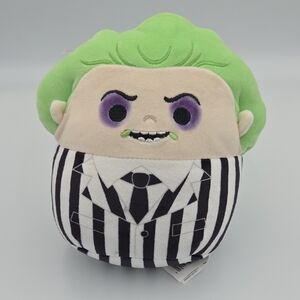 Squishmallows Green and Black Striped Plush